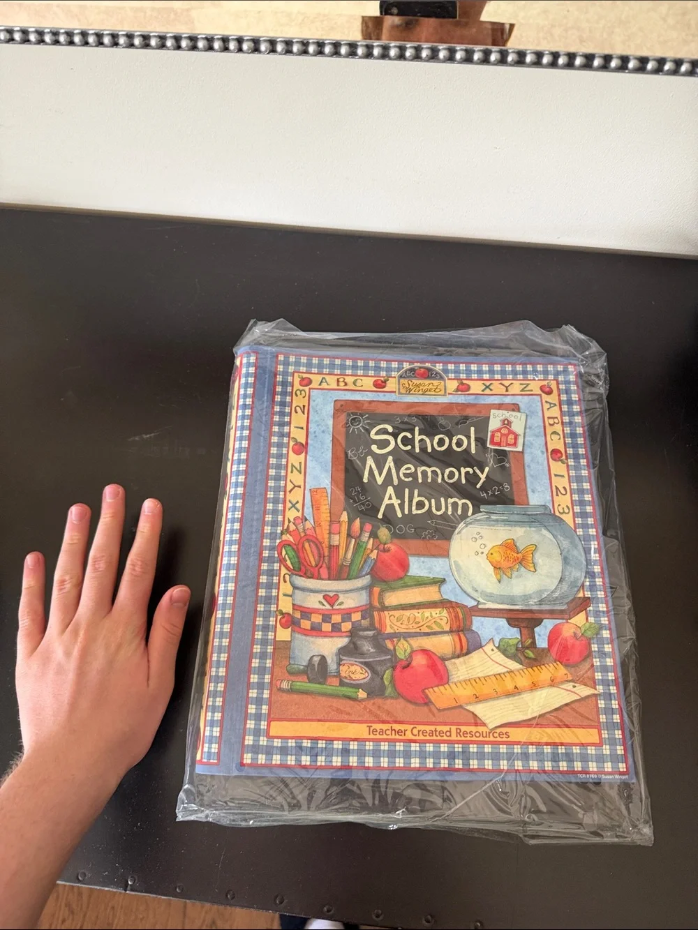 School Memory Album - Blue Plaid